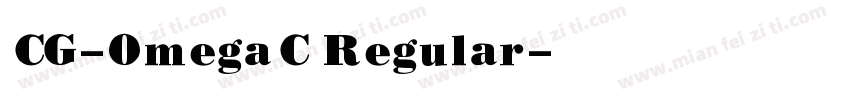 CG-OmegaC Regular字体转换